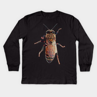 Worker Honey Bee 04 Kids Long Sleeve T-Shirt